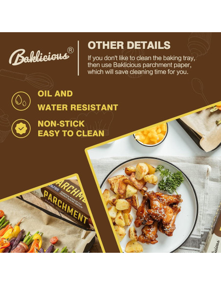 Rollo de Papel Pergamino Antiadherente Baklicious 33 cm x 50 m