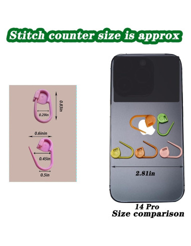 150 Marcadores de Puntos de Tejer Meikeer en 10 Colores