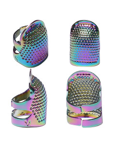 Dedales de Costura J.CARP 4Pcs Metal Ajustables S/M