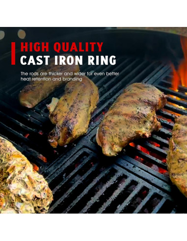 Rejilla Modular Hierro Fundido Craycort 54.3 cm Pre-Sazonada