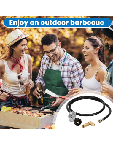 Regulador de Propano y Manguera Iococee 1.98m para Blackstone