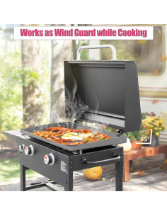 Tapa con Bisagra Trasera SearCook 28" (71.12 cm) para Plancha 2