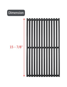 Rejilla de Hierro Fundido Blackstone 22" para Parrilla 2 Quemadores 2