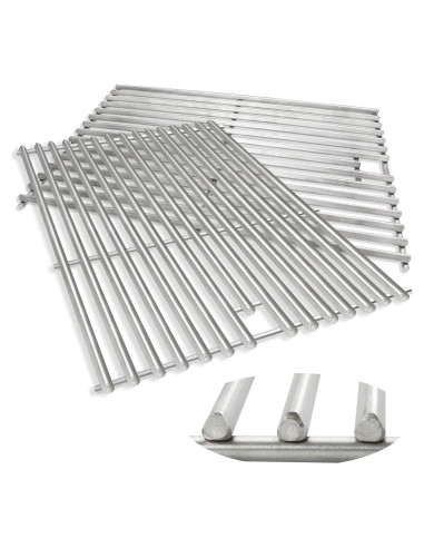 Rejillas de Cocina Acero Inoxidable SafBbcue 43.2cm Paquete de 2