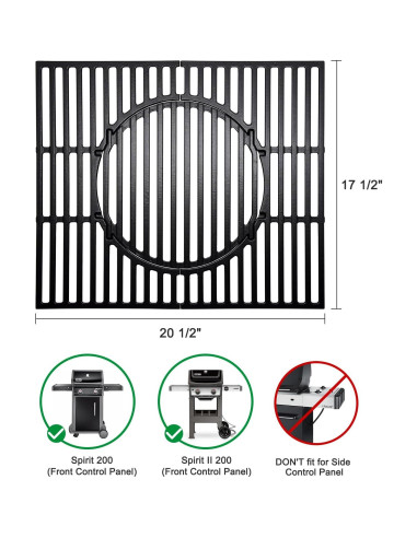 Piezas de Parrilla Weber Spirit II E-210 - Barras Saborizadoras y Quemadores