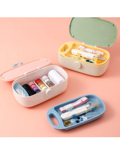 Kit de Costura Missraza Portátil Rosa 15.5x6x4cm con Accesorios 2
