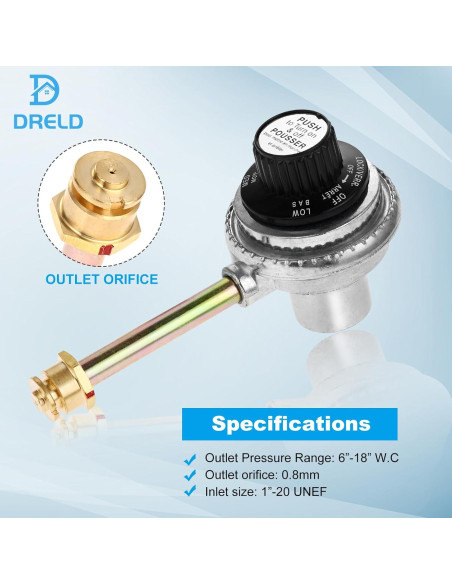 Válvula de Control del Regulador DRELD 29102349 para Parrilla