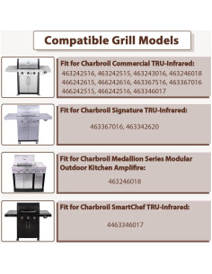 Plancha para Parrilla de Gas Charbroil BMMXBI 56.5x42.9 cm 2