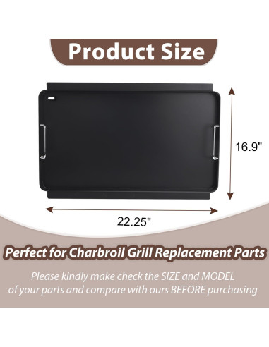 Plancha para Parrilla de Gas Charbroil BMMXBI 56.5x42.9 cm