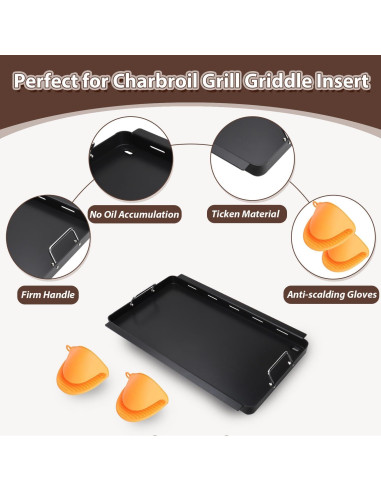 Plancha para Parrilla de Gas Charbroil BMMXBI 56.5x42.9 cm