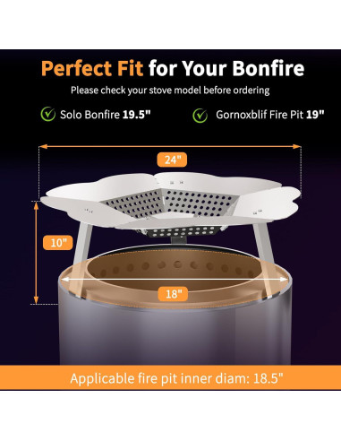 Deflector de Calor Gornoxblif para Fogón Bonfire 49.5 cm