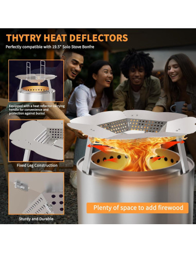 Deflector de Calor Gornoxblif para Fogón Bonfire 49.5 cm