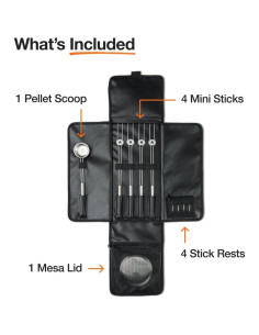 Paquete de Accesorios Mesa Solo Stove | 4 Palitos Inoxidable + Cucharón 2