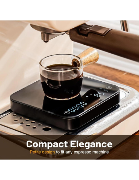Balanza de Café KitchenTour K112 con Temporizador 0.1g/2000g