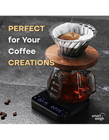 Báscula de Café Digital Smart Weigh 3000g x 0.1g LED