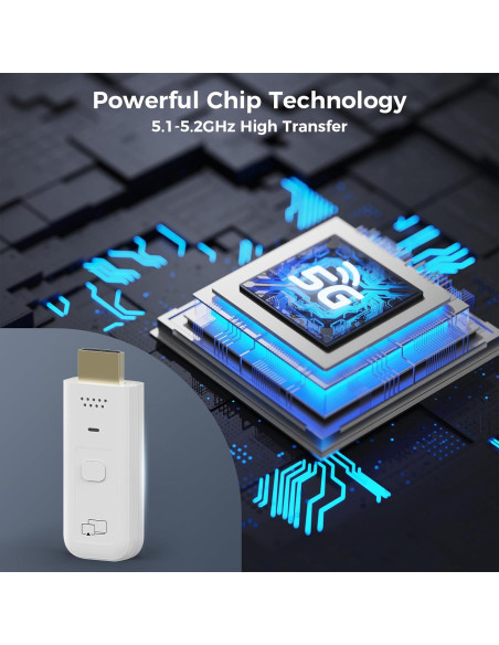Adaptador Inalámbrico HDMI MTAKYA 1080P para TV y Proyector