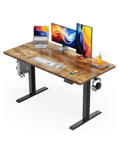 Escritorio Eléctrico Ajustable ErGear EGESD110V 121.9x60.9cm Marrón