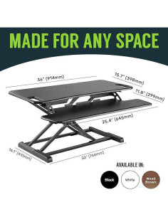 Convertidor de Escritorio TechOrbits OF-S06-2 Ajustable 94 cm Negro 2