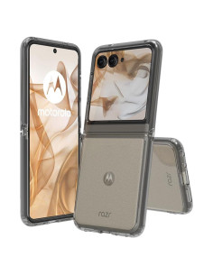 Funda Sucnakp para Motorola Razr 2024/2025 Gris TPU Transparente