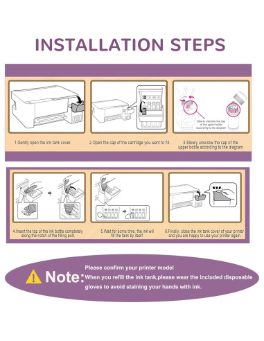 Botella de Tinta Inktopia T522 Recarga 600ml Compatible Epson