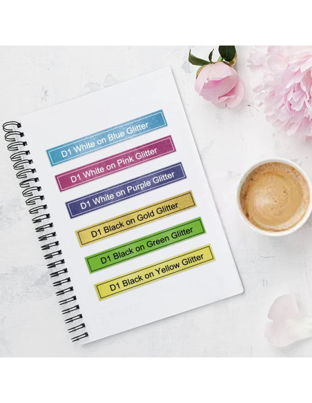 Paquete de 6 Cintas de Etiquetas Dymo D1 12mm Lonitul Brillantes Paquete de 6 Cintas de Etiquetas Dymo D1 12mm Lonitul Brillantes