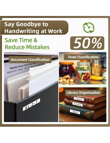 Cinta de Etiqueta Dymo D1 45013 12mm Negro sobre Blanco 6-Pack