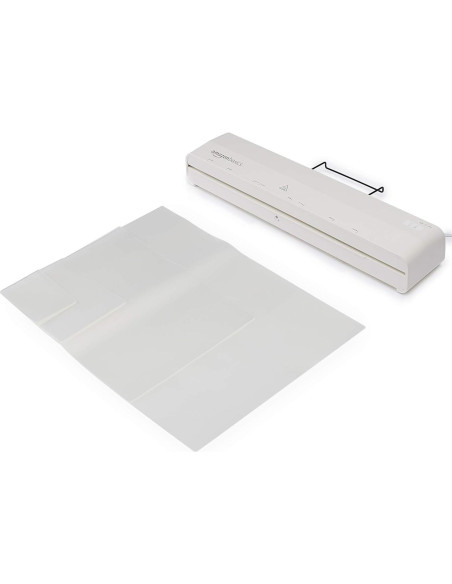 Laminadora Térmica Amazon Basics 30 cm, 1 min Calentamiento, 20 Fundas