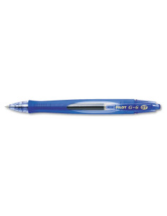 Bolígrafos de Gel Pilot G2, Punta Fina 0.7 mm, Azul, 12 Unidades