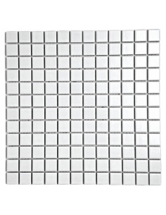 Azulejo Porcelánico Mate Blanco Tenedos 30.48x30.48 cm - 5 Hojas