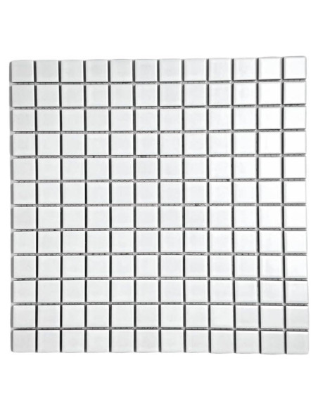 Azulejo Porcelánico Mate Blanco Tenedos 30.48x30.48 cm - 5 Hojas