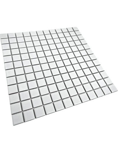 Azulejo Porcelánico Mate Blanco Tenedos 30.48x30.48 cm - 5 Hojas