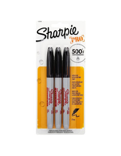 Marcador Permanente Industrial Sharpie 13763PP Negro - Paquete de 3