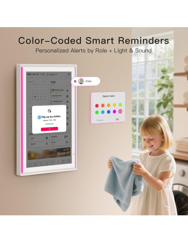 Calendario Digital BIGASUO 15.6" Pantalla Táctil Full HD
