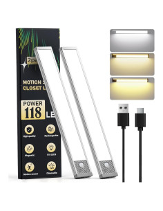 Iluminación Bajo Gabinete Latamil 34.3cm 118LED Recargable