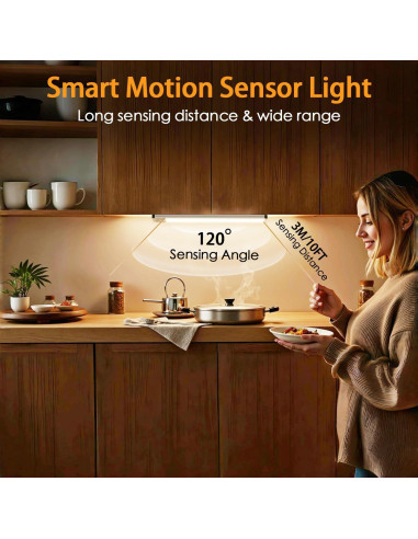 Iluminación Bajo Gabinete Latamil 34.3cm 118LED Recargable