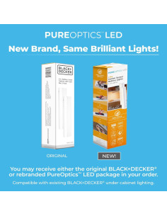 Kit de Iluminación LED Bajo Gabinete BLACK+DECKER 2 Barras 2