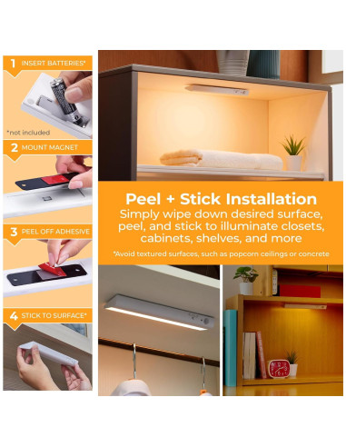 Kit de Iluminación LED Bajo Gabinete BLACK+DECKER 2 Barras