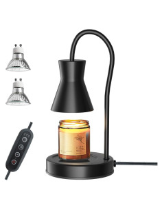 Lámpara Calentadora de Velas LALISU Regulable 50W Negro