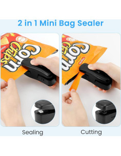 Sellador Térmico 2 en 1 PIFOOG Mini Cortador Recargable 2