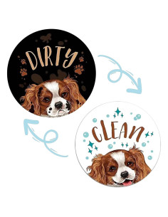 Imán Limpio Sucio para Lavavajillas IVICOO 9x9cm Patrón Cachorro