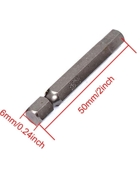 Juego de 10 Puntas de Taladro Hexagonales LDEXIN H6 50 mm