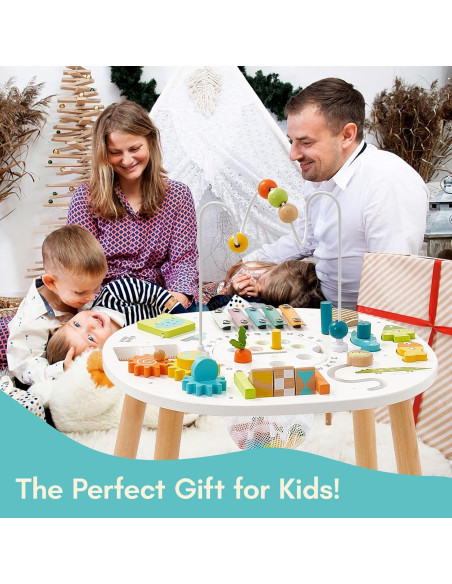 Mesa de Actividades de Madera Goli Toys 11-en-1 Montessori