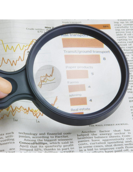 Lupa de Mano Carson MagniView 2.5X y Lente Spot 5X