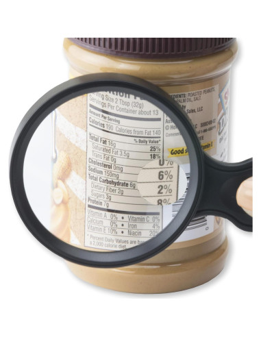 Lupa de Mano Carson MagniView 2.5X y Lente Spot 5X