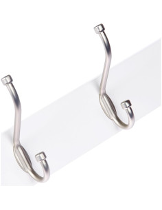 Perchero de Pared Rectangular Amazon Basics 5 Ganchos Blanco 2