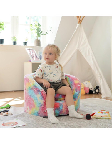 Sofá Infantil ALIMORDEN Unicornio Rosa, Espuma Ergonómica