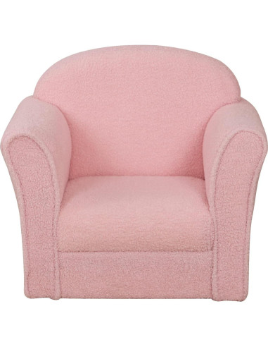 Sofá Infantil AFBKSS&BB Rosa, Madera, 50x39x44cm, Reposabrazos