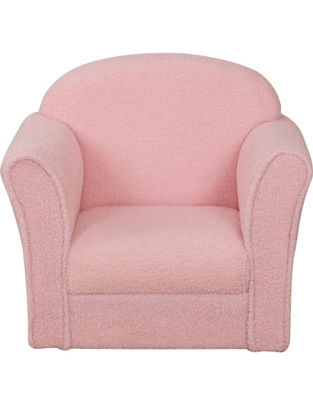 Sofá Infantil AFBKSS&BB Rosa, Madera, 50x39x44cm, Reposabrazos