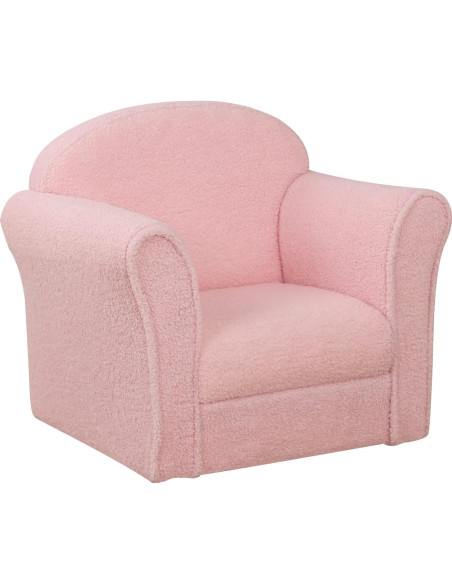 Sofá Infantil AFBKSS&BB Rosa, Madera, 50x39x44cm, Reposabrazos