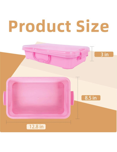 Contenedores Sensoriales de Plástico Annchwool - 3 Pcs Apilables